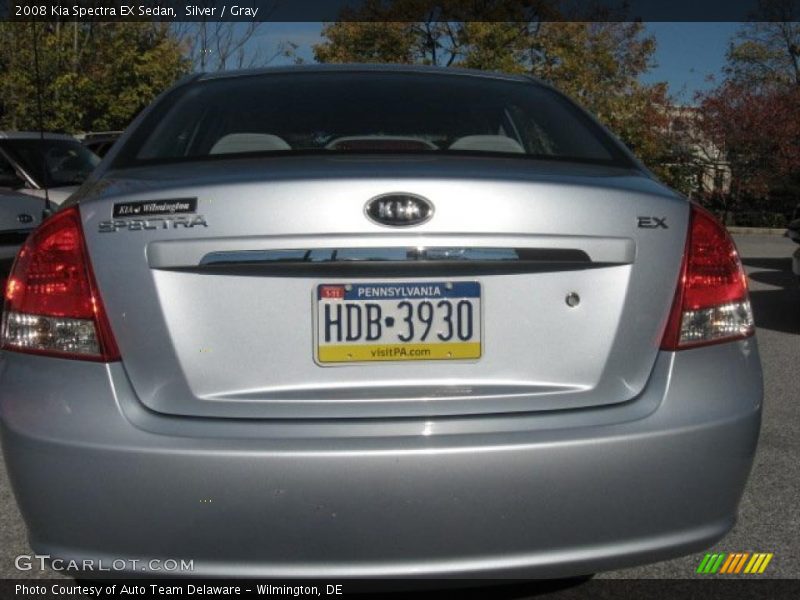 Silver / Gray 2008 Kia Spectra EX Sedan