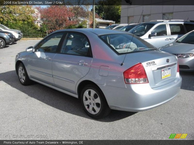 Silver / Gray 2008 Kia Spectra EX Sedan