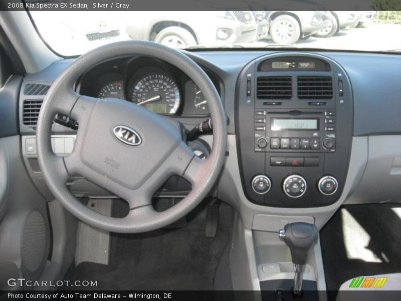 Silver / Gray 2008 Kia Spectra EX Sedan