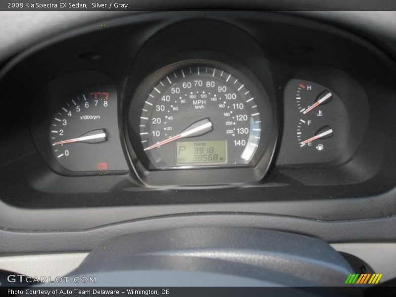Silver / Gray 2008 Kia Spectra EX Sedan