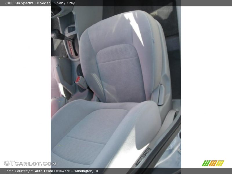 Silver / Gray 2008 Kia Spectra EX Sedan