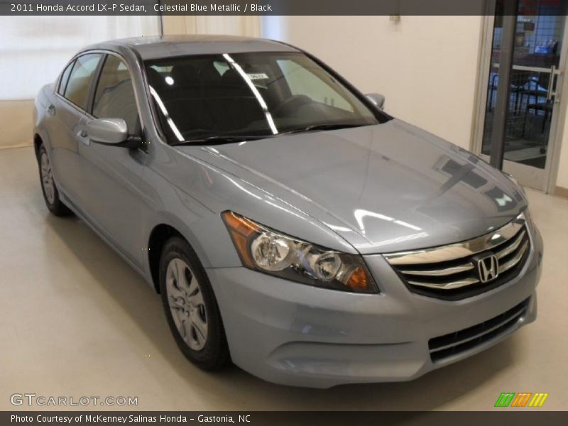 Celestial Blue Metallic / Black 2011 Honda Accord LX-P Sedan
