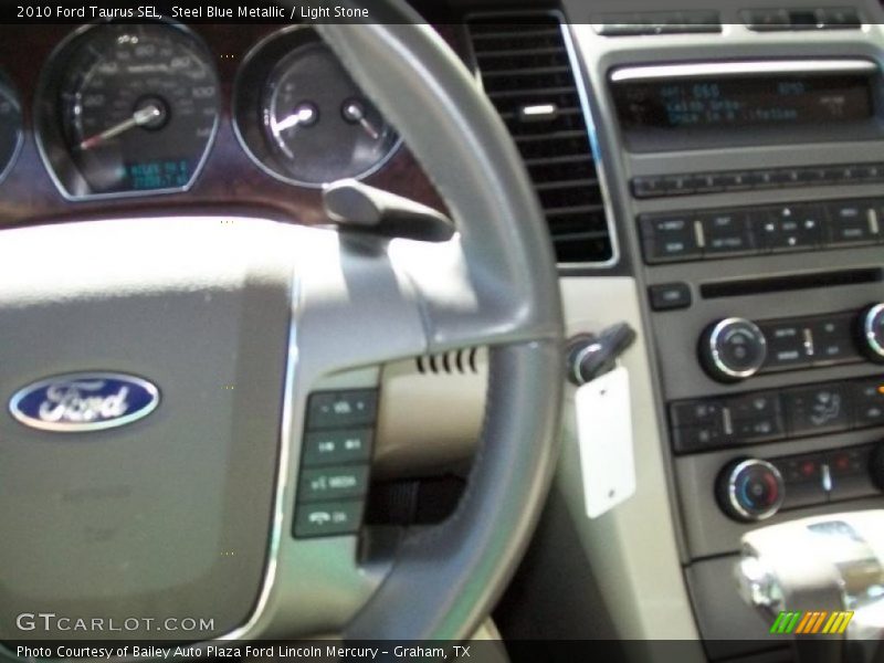 Steel Blue Metallic / Light Stone 2010 Ford Taurus SEL