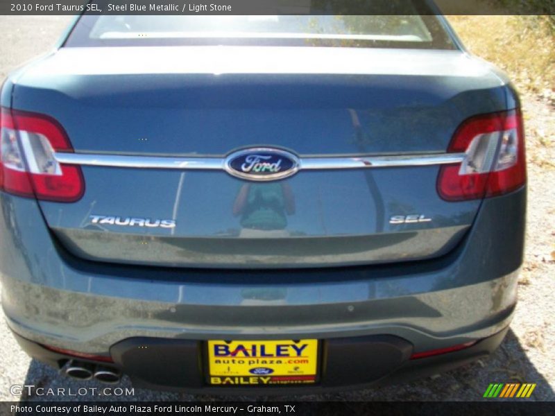 Steel Blue Metallic / Light Stone 2010 Ford Taurus SEL
