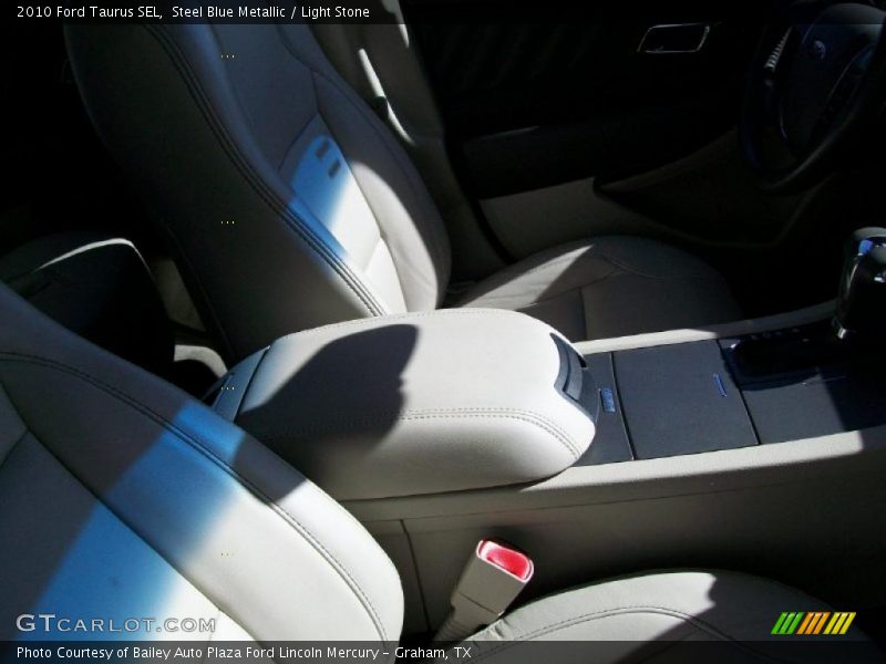 Steel Blue Metallic / Light Stone 2010 Ford Taurus SEL