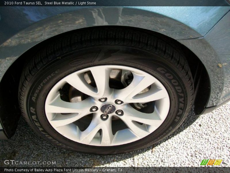 Steel Blue Metallic / Light Stone 2010 Ford Taurus SEL