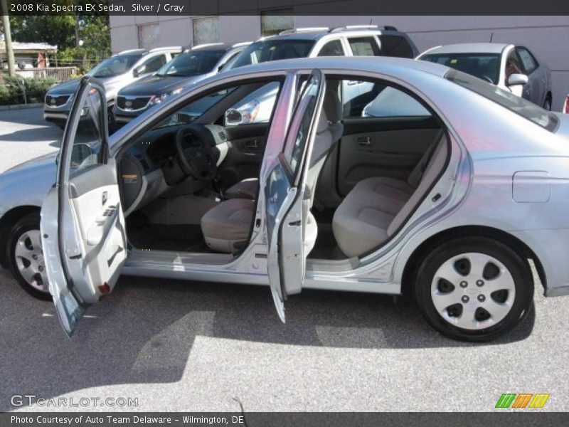 Silver / Gray 2008 Kia Spectra EX Sedan