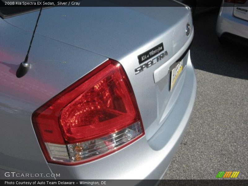 Silver / Gray 2008 Kia Spectra EX Sedan