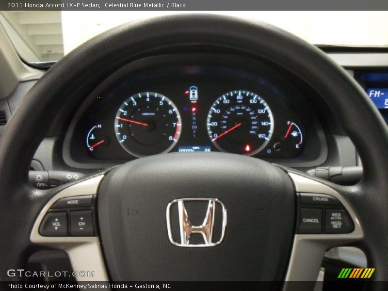 Celestial Blue Metallic / Black 2011 Honda Accord LX-P Sedan