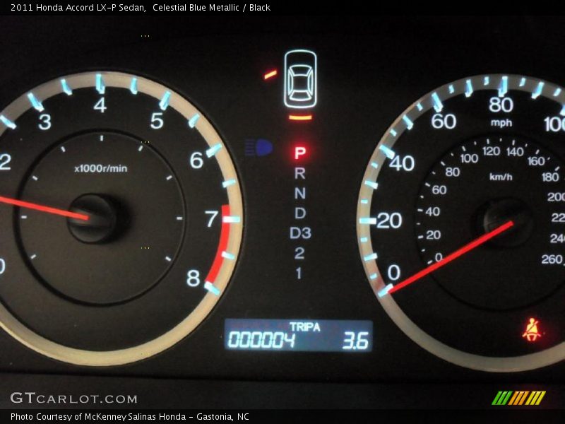 Celestial Blue Metallic / Black 2011 Honda Accord LX-P Sedan