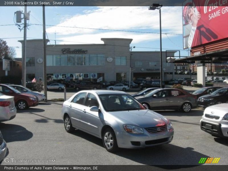 Silver / Gray 2008 Kia Spectra EX Sedan