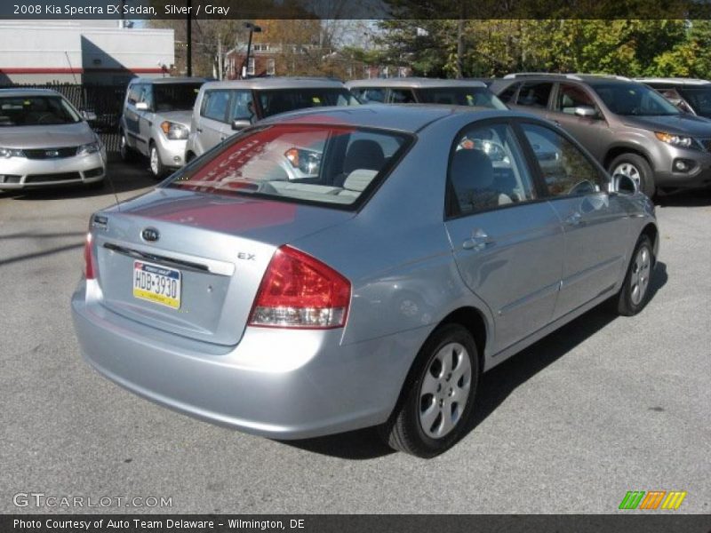 Silver / Gray 2008 Kia Spectra EX Sedan