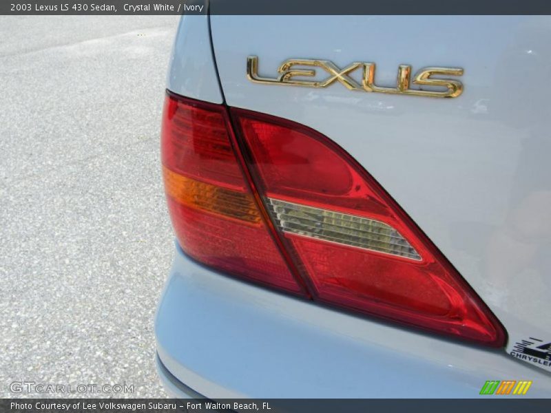 Crystal White / Ivory 2003 Lexus LS 430 Sedan