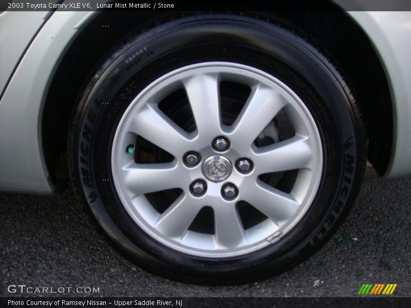 Lunar Mist Metallic / Stone 2003 Toyota Camry XLE V6