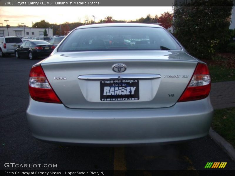 Lunar Mist Metallic / Stone 2003 Toyota Camry XLE V6