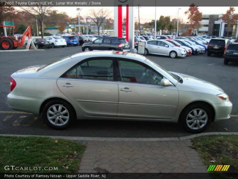 Lunar Mist Metallic / Stone 2003 Toyota Camry XLE V6