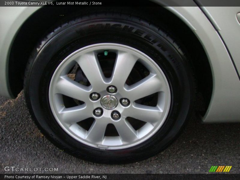 Lunar Mist Metallic / Stone 2003 Toyota Camry XLE V6