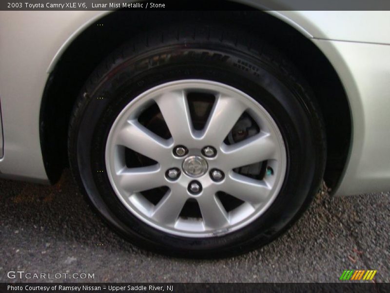 Lunar Mist Metallic / Stone 2003 Toyota Camry XLE V6