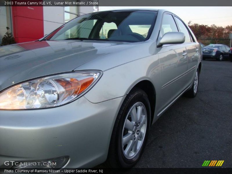 Lunar Mist Metallic / Stone 2003 Toyota Camry XLE V6