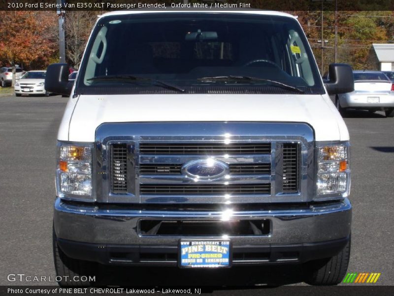 Oxford White / Medium Flint 2010 Ford E Series Van E350 XLT Passenger Extended