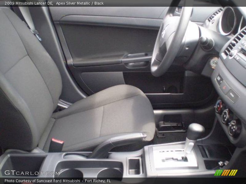 Apex Silver Metallic / Black 2009 Mitsubishi Lancer DE