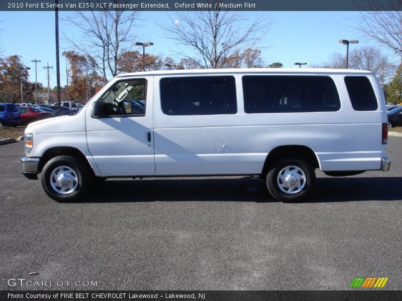 Oxford White / Medium Flint 2010 Ford E Series Van E350 XLT Passenger Extended