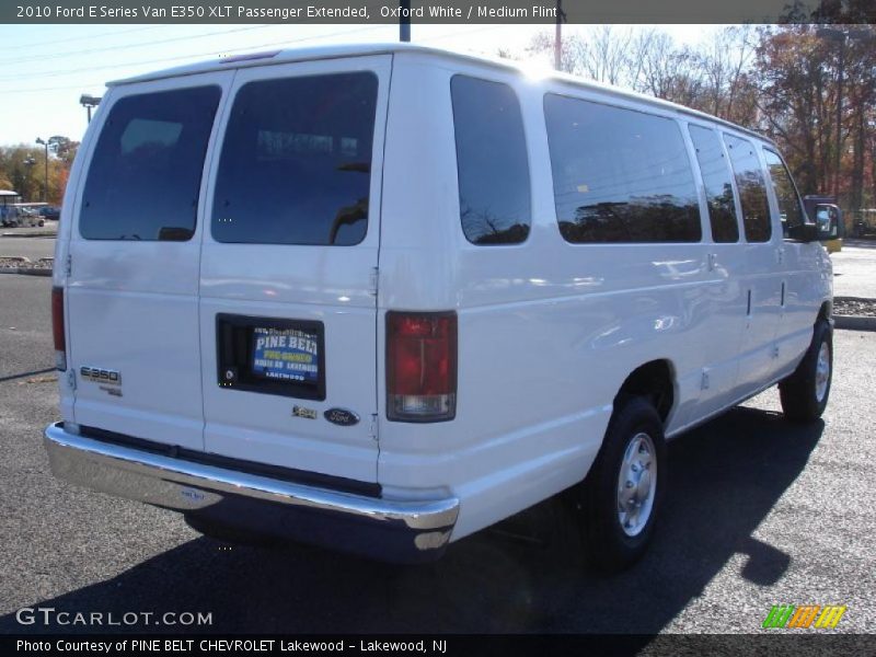 Oxford White / Medium Flint 2010 Ford E Series Van E350 XLT Passenger Extended