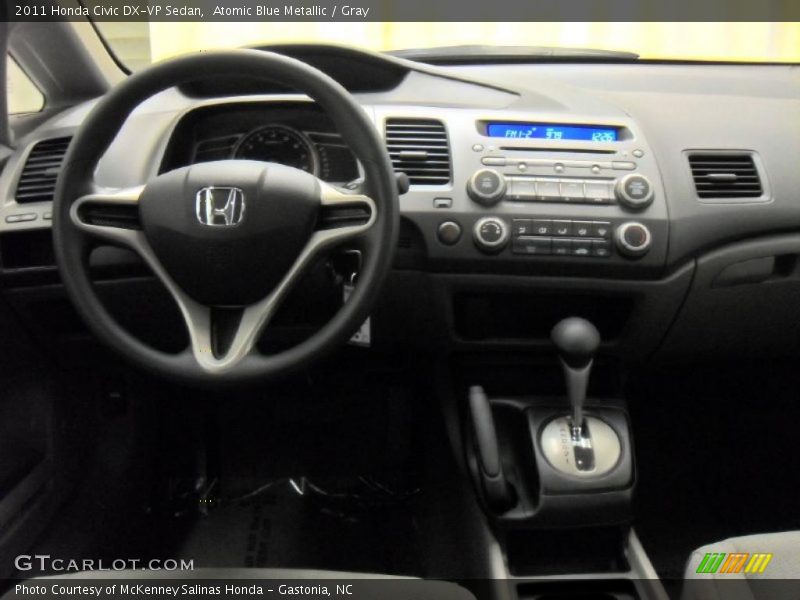 Atomic Blue Metallic / Gray 2011 Honda Civic DX-VP Sedan