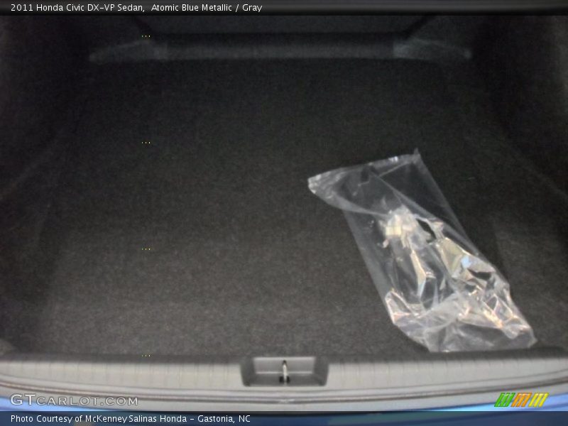 Atomic Blue Metallic / Gray 2011 Honda Civic DX-VP Sedan