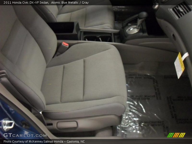 Atomic Blue Metallic / Gray 2011 Honda Civic DX-VP Sedan
