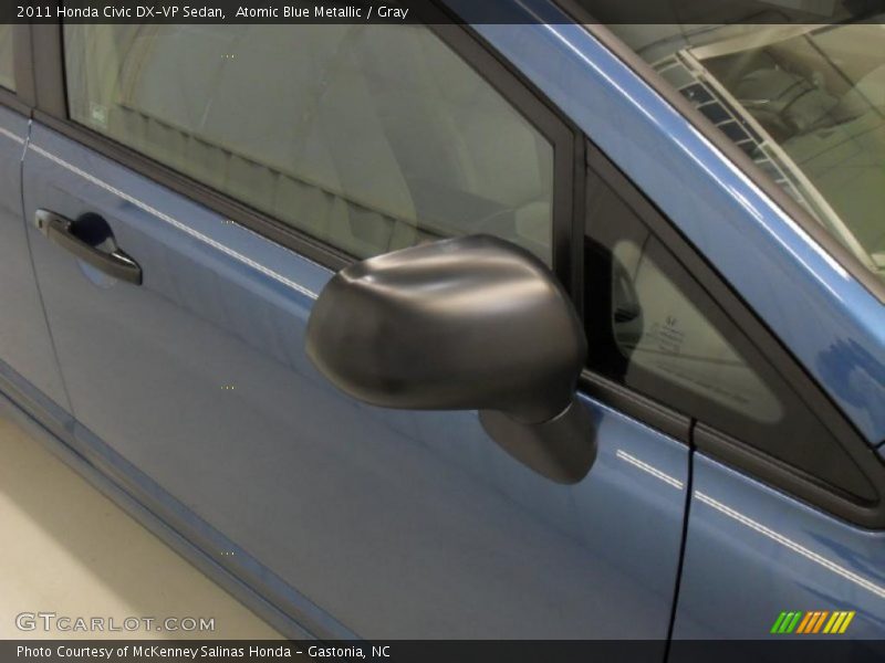 Atomic Blue Metallic / Gray 2011 Honda Civic DX-VP Sedan