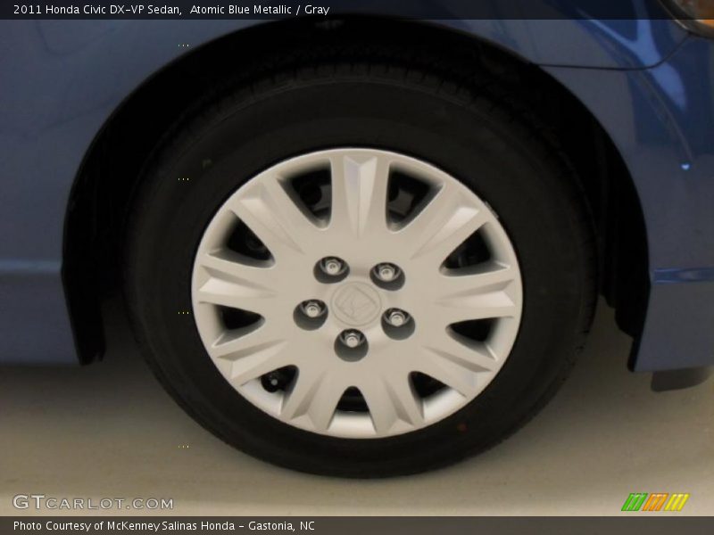 Atomic Blue Metallic / Gray 2011 Honda Civic DX-VP Sedan