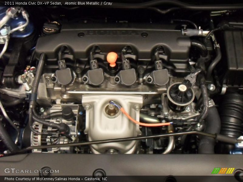 Atomic Blue Metallic / Gray 2011 Honda Civic DX-VP Sedan