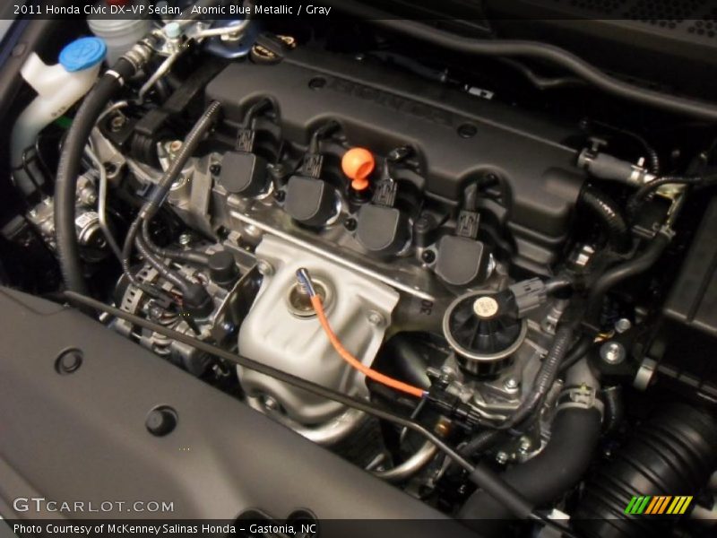 Atomic Blue Metallic / Gray 2011 Honda Civic DX-VP Sedan
