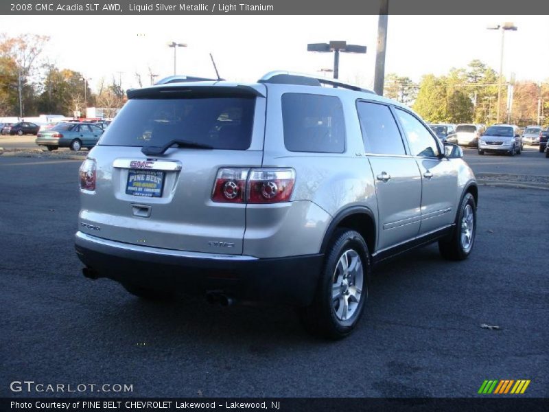 Liquid Silver Metallic / Light Titanium 2008 GMC Acadia SLT AWD
