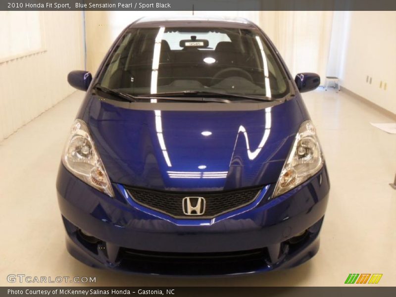 Blue Sensation Pearl / Sport Black 2010 Honda Fit Sport