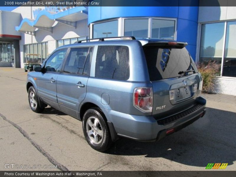 Steel Blue Metallic / Gray 2008 Honda Pilot EX-L 4WD