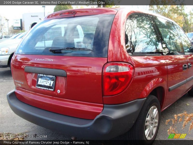 Inferno Red Crystal Pearl / Medium Slate Gray 2006 Dodge Caravan SE