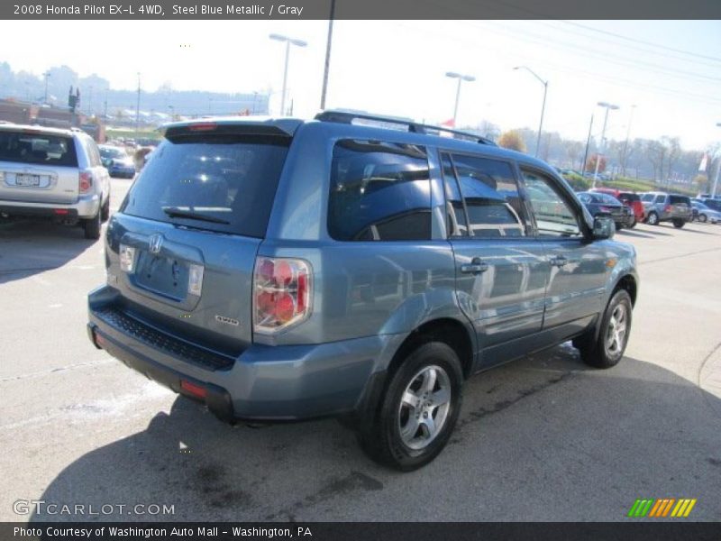 Steel Blue Metallic / Gray 2008 Honda Pilot EX-L 4WD