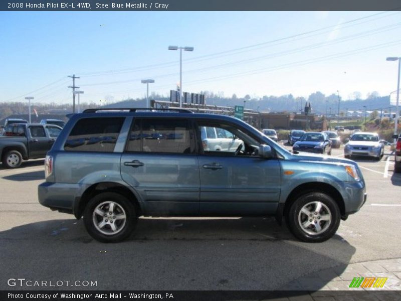 Steel Blue Metallic / Gray 2008 Honda Pilot EX-L 4WD