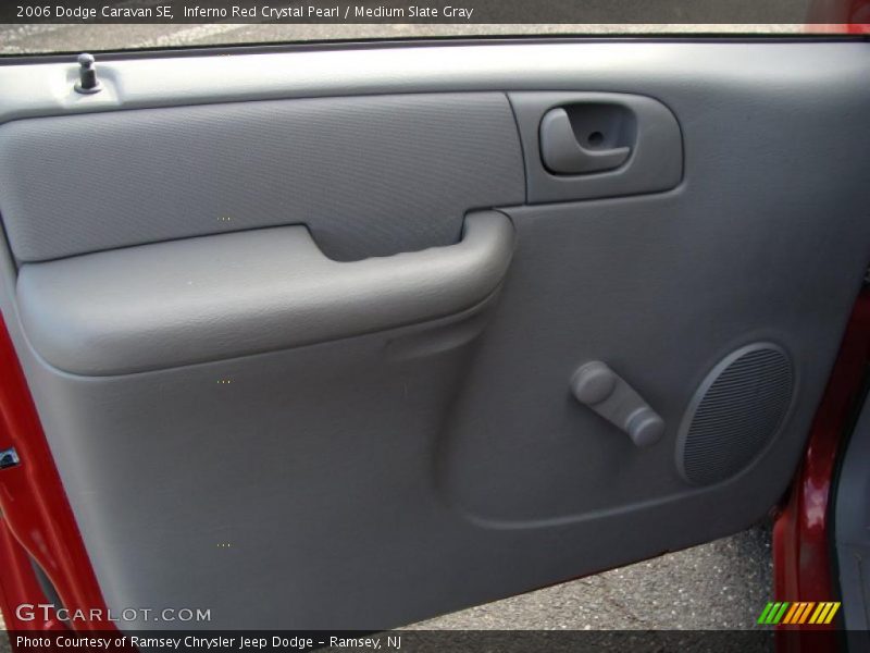 Inferno Red Crystal Pearl / Medium Slate Gray 2006 Dodge Caravan SE