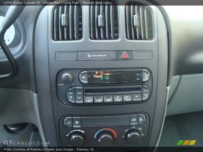 Inferno Red Crystal Pearl / Medium Slate Gray 2006 Dodge Caravan SE