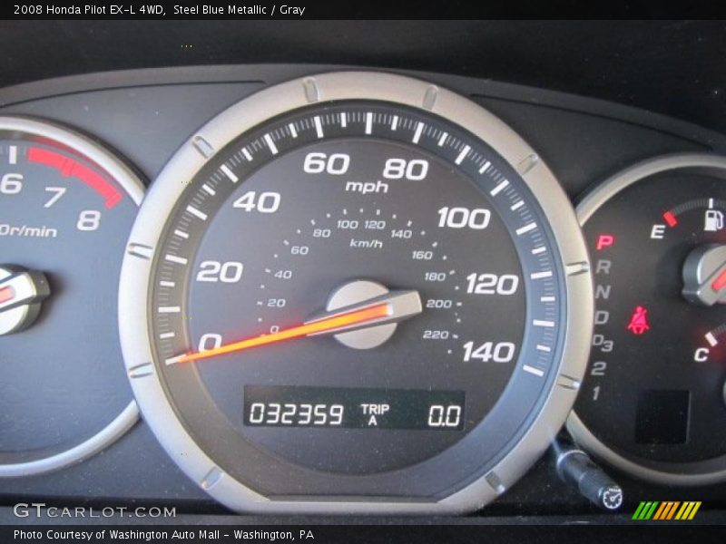 Steel Blue Metallic / Gray 2008 Honda Pilot EX-L 4WD