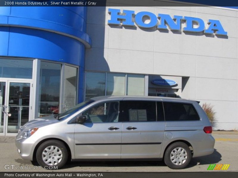 Silver Pearl Metallic / Gray 2008 Honda Odyssey LX