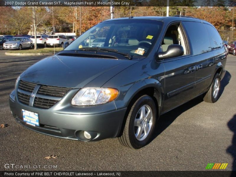 Magnesium Pearl / Medium Slate Gray 2007 Dodge Grand Caravan SXT