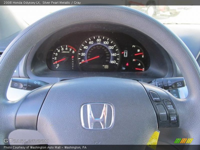Silver Pearl Metallic / Gray 2008 Honda Odyssey LX