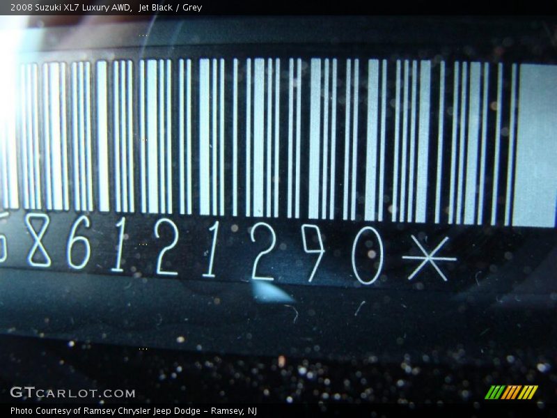 Jet Black / Grey 2008 Suzuki XL7 Luxury AWD
