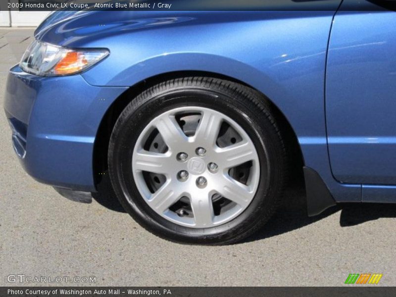 Atomic Blue Metallic / Gray 2009 Honda Civic LX Coupe