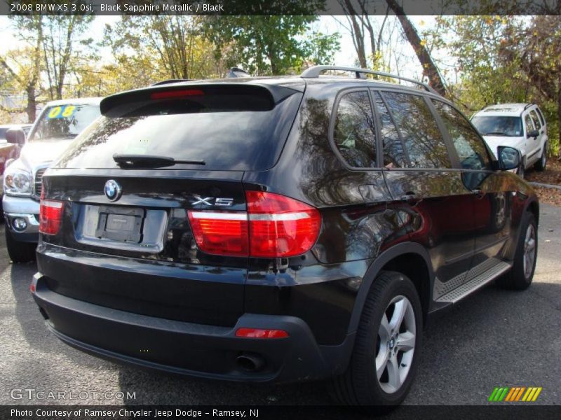 Black Sapphire Metallic / Black 2008 BMW X5 3.0si