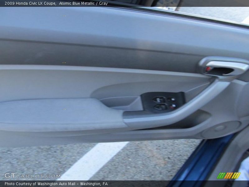 Atomic Blue Metallic / Gray 2009 Honda Civic LX Coupe